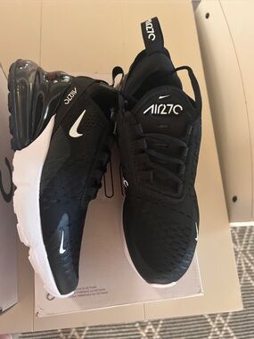 Nike Black and White Air Max 270 Sneakers